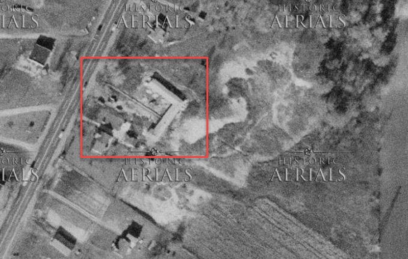 Rock Motel - 1955 Aerial (newer photo)